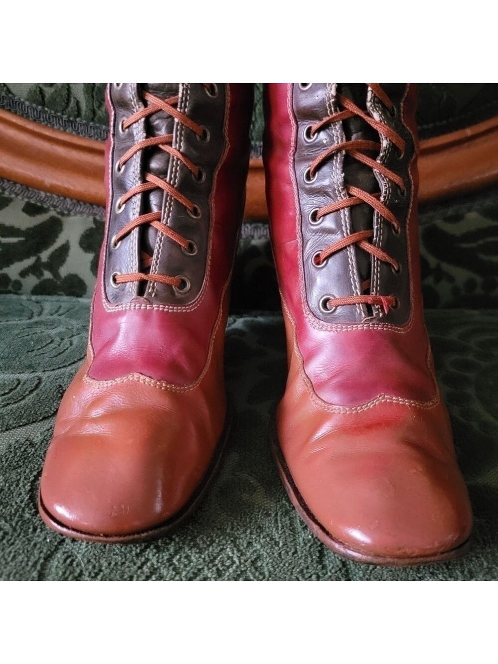 Vintage Yves Saint Laurent 70-71 Fall Collection Victorian Style Tall Boots - Picture 4 of 16